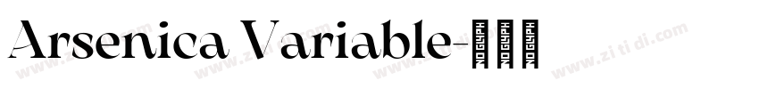 Arsenica Variable字体转换